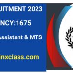 IB Recruitment 2023/ Vacancy 1675/ Security Assistant & MTS/ Apply Online Application link