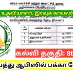 தமிழக பஞ்சாயத்து ஆபிஸில் வேலை/ Office assistant/Night Watchman/ Driver jobs/ Download application form