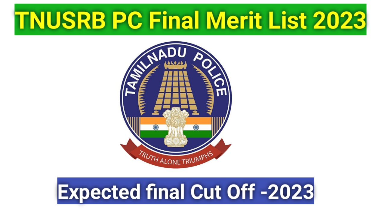 Read more about the article TNUSRB PC Result 2023/ Over all cut off / Selection list pdf download