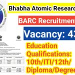 BARC Recruitment 2023/ Vacancy 4374/ Eligibility / Apply online application